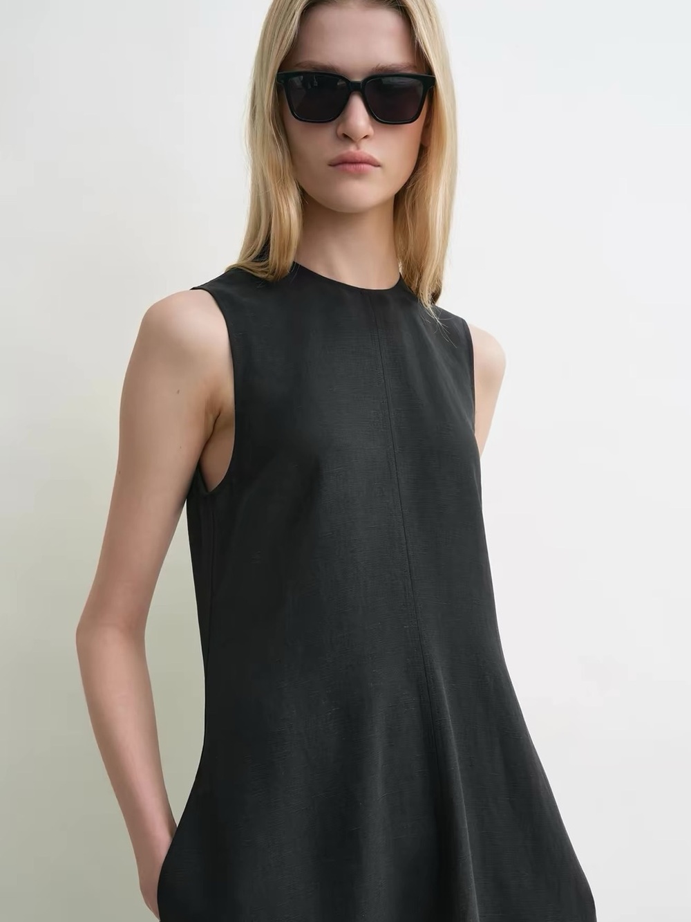 Toteme Fluid summer black dress